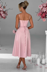 Delilah Midi Dress - Blush